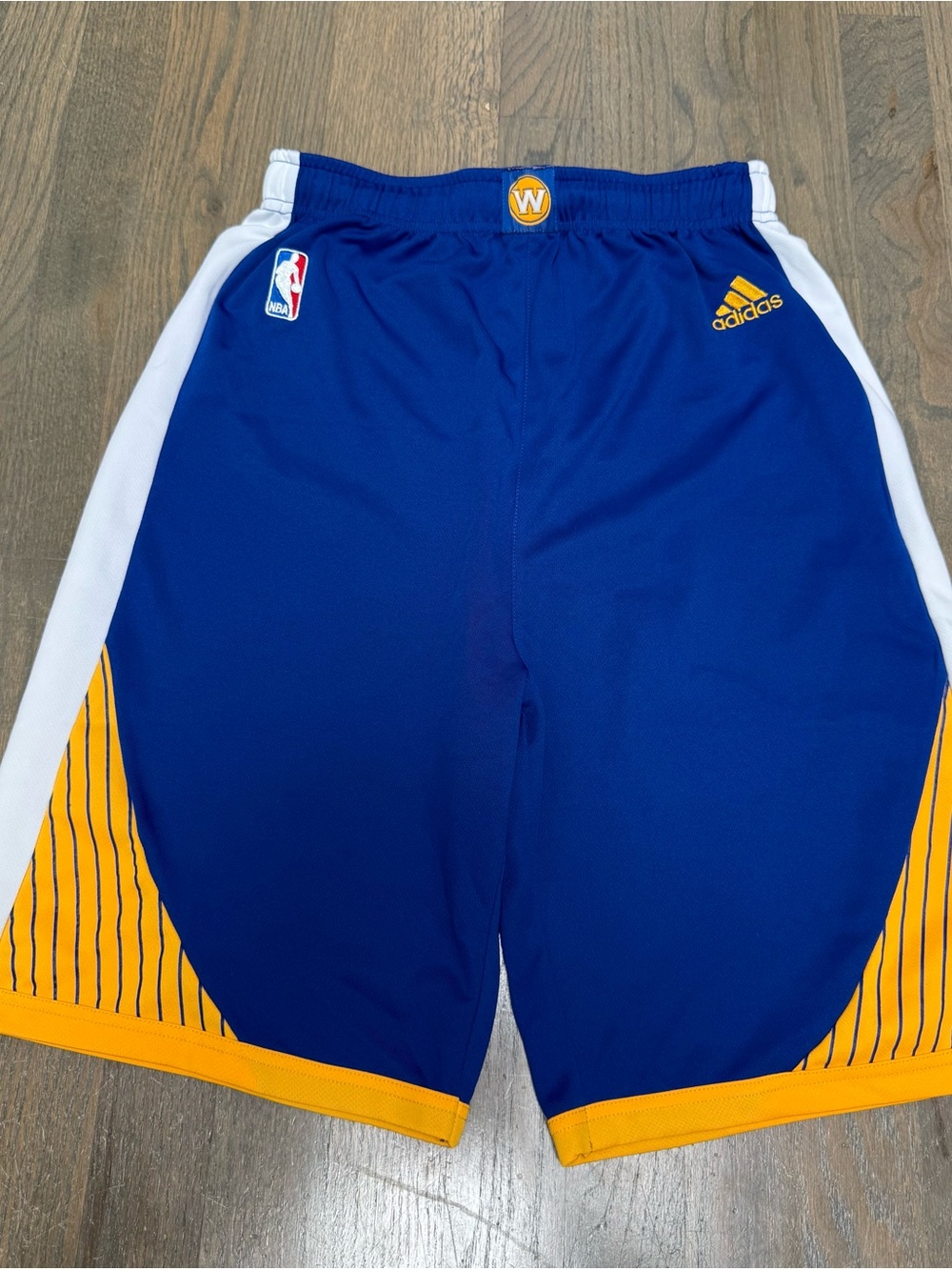 adidas Kids Royal Blue and Yellow Basketball Shorts
